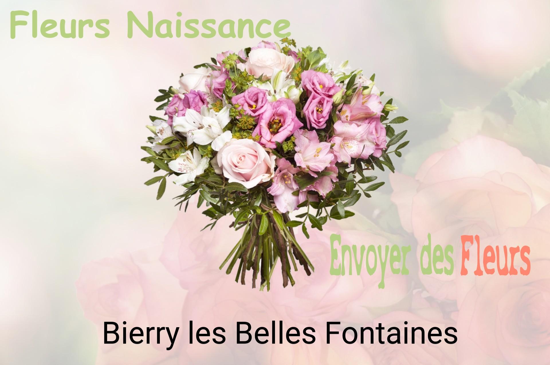 Bouquet de fleurs de naissance livré à Bierry-les-Belles-Fontaines