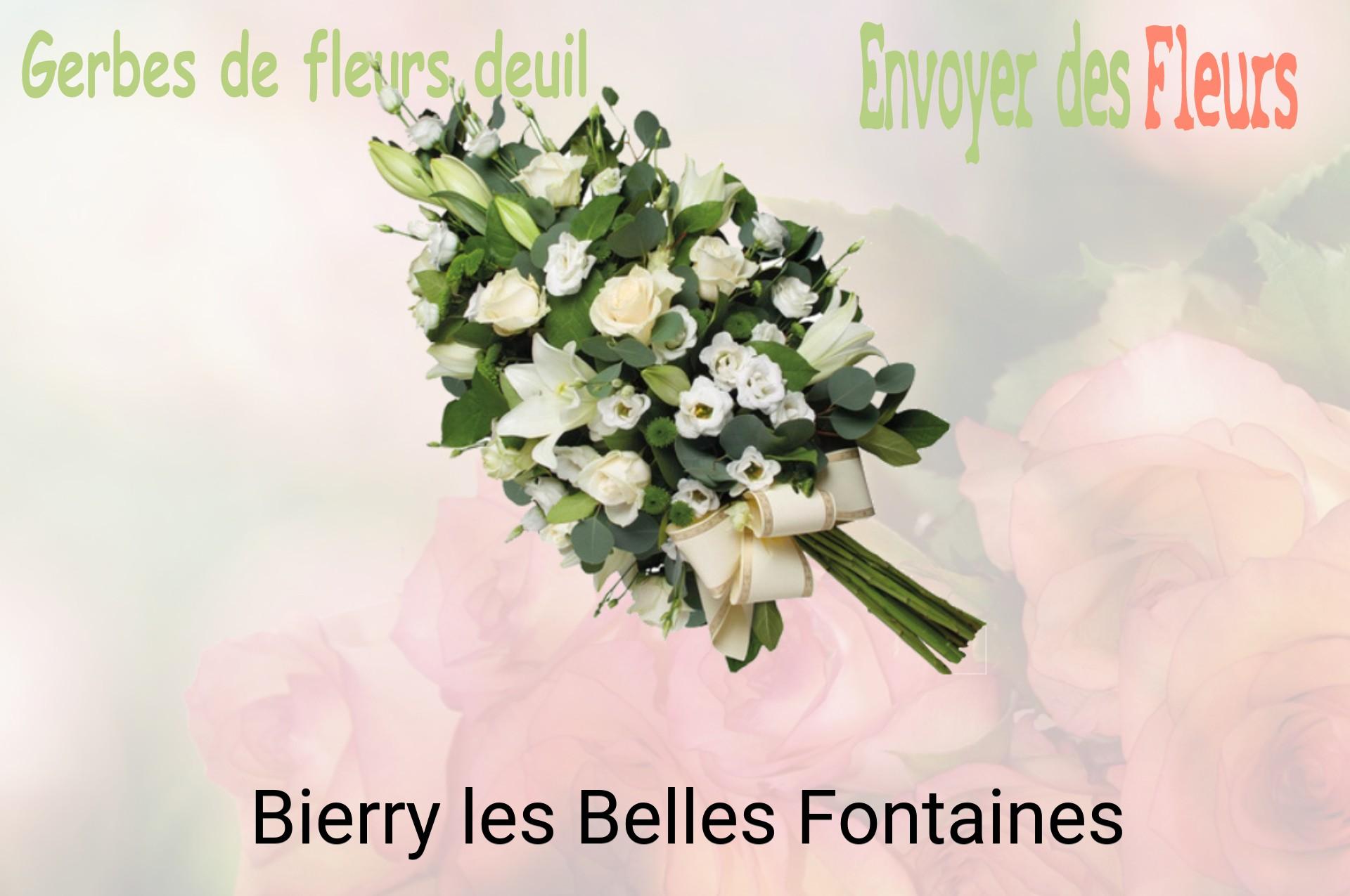 Gerbe de fleurs de deuil livrée à Bierry-les-Belles-Fontaines